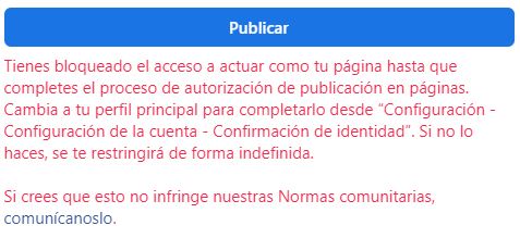 Bloqueo Facebook